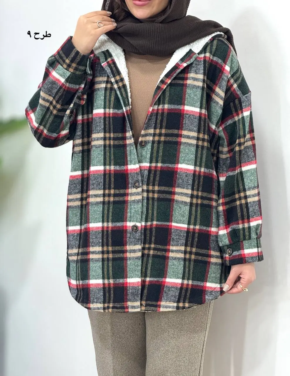 پالتو پشمی داخل تدی کلاهدار پردیس